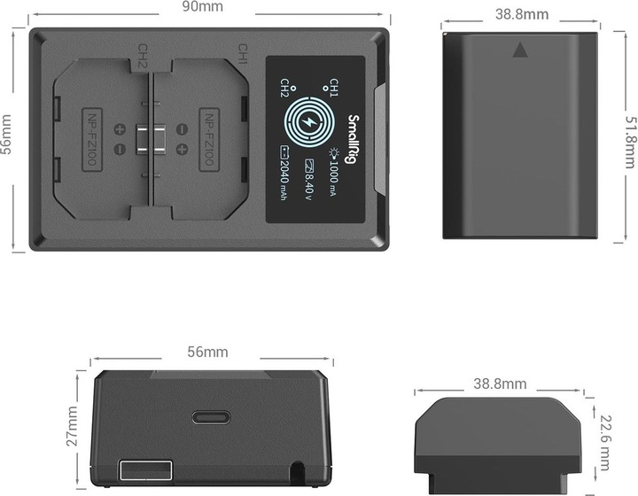 Actual product image SmallRig 3824 NP-FZ100 Kit (Set)