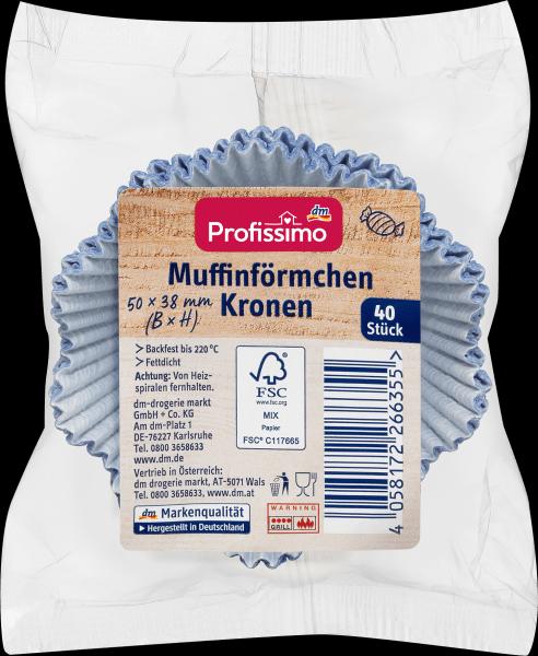 Produktbild dm Profissimo Muffinförmchen Kronen