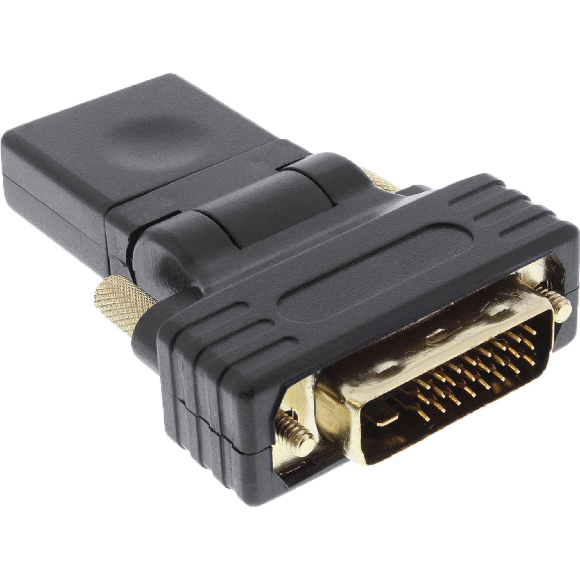 Inline Nero Hdmi A (Dvi, 14.50 Cm), Adattatore Dati + Video,