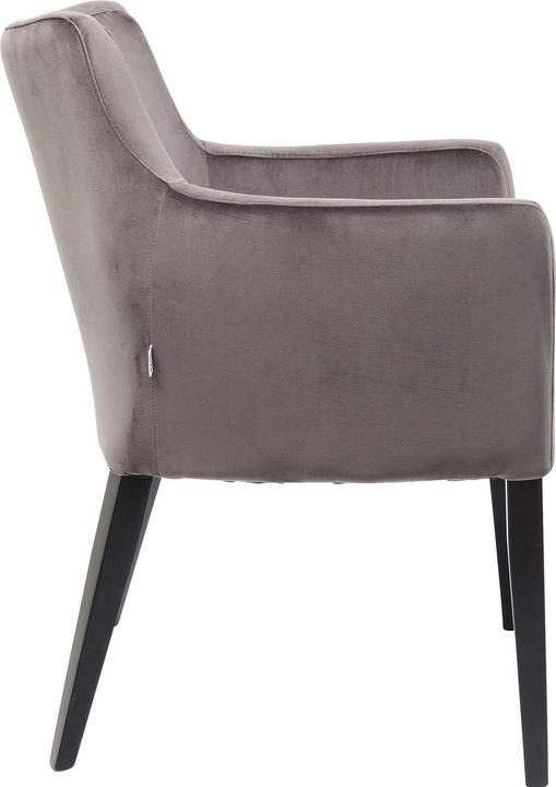 Produktbild Kare Design Armlehnstuhl Black Mode Velvet Grau
