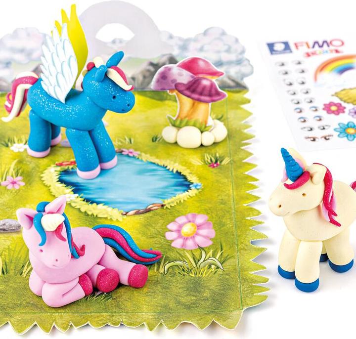 Actual product image Fimo unicorn