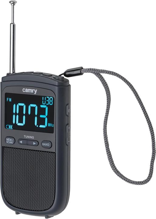 Produktbild Camry Interactive solution | Portable mini radio | CR 1905 | Alarm function | Black (AM, FM)