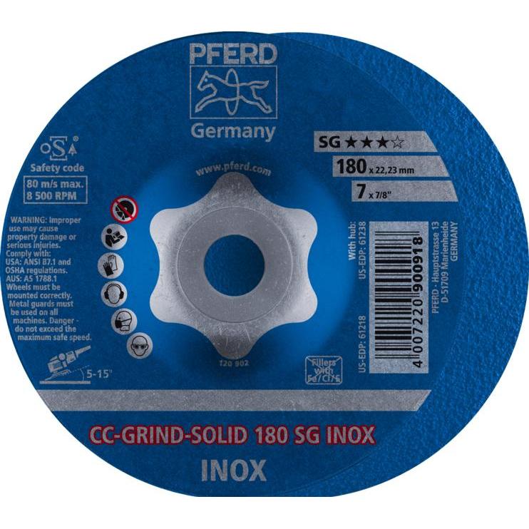 Pferd, Schleifmittel, CCGRINDSOLIDSchleifscheibe CCGRINDSOLID SG INOX