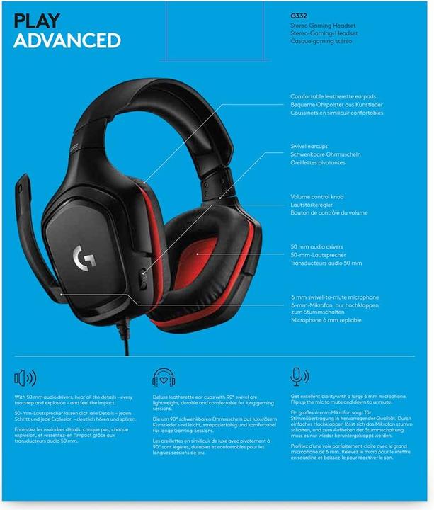 Immagine prodotto Logitech G G332 (Cablato)