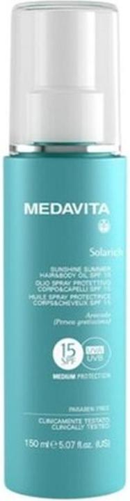 Medavita Solarich Protective Oil Spray SPF15 for Body and Hair 150ml (Sonnenöl, SPF 15, 150 ml)
