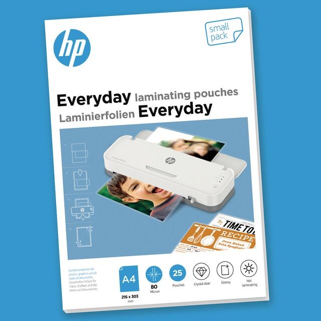 Actual product image HP Everyday laminating films (A4, 25 Piece, 80 µm)