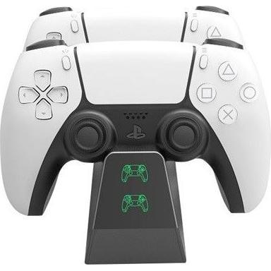 Ventaris D200B Caricatore per doppio controller PS5 nero (PS5), Accessori per controller gaming, Nero