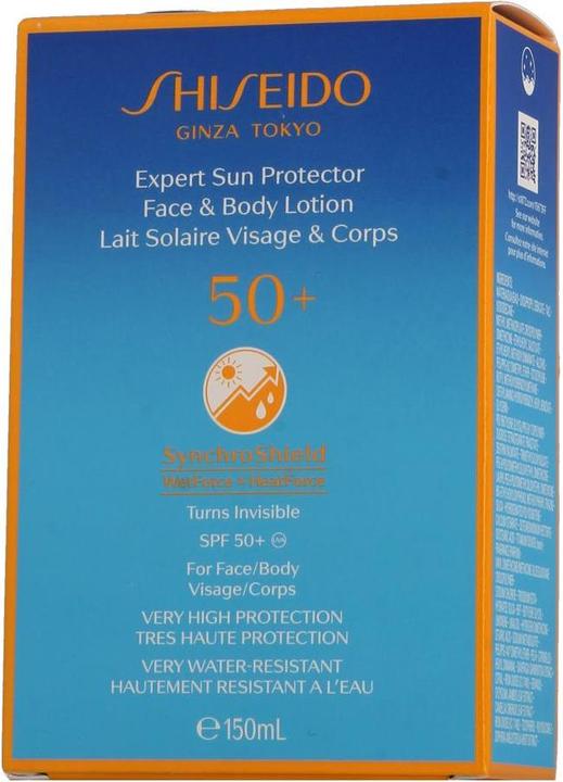 Actual product image Shiseido Expert Sun Protector Face and Body Lotion (Sun lotion, SPF 50, 150 ml, 204 g)