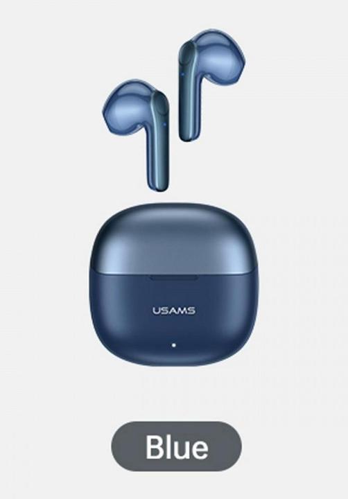 Produktbild Usams Słuchawki Bluetooth 5.1 TWS XH Series Dual mic bezprzewodowe niebieski/blue BHUXH03 (Aktive Geräuschunterdrückung, 6 h, Kabellos)