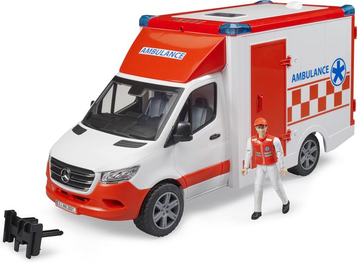 Actual product image Bruder MB Sprinter ambulance with driver