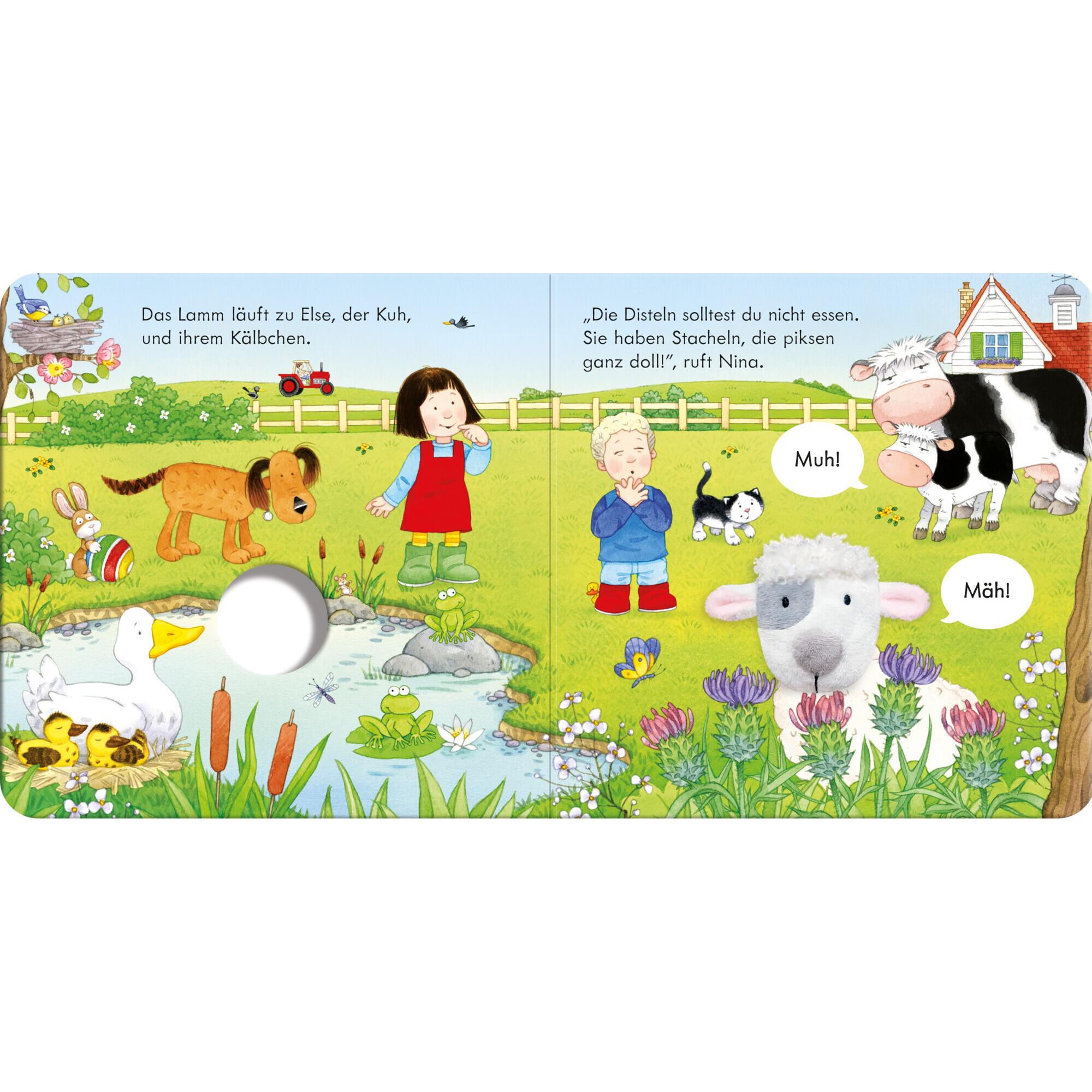Thumbnail - Fingerpuppenbuch: Das Schäfchen, Kinderbücher von Sam Taplin