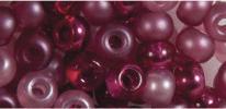 Produktbild Rayher Rocailles-Mix mit Grossloch 5.5mm pink