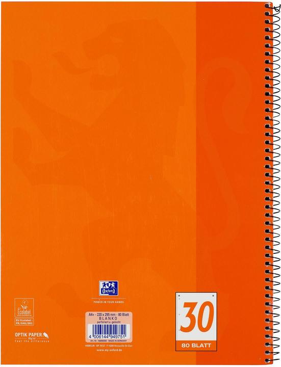 Produktbild Oxford Collegeblock (A4+, Blanko, Weicher Einband)