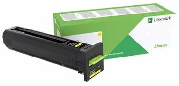 Actual product image Lexmark CORPORATE TONER CARTR YELLOW 82K2UYE 55K PAGES UC F/CX860 MSD NS SUPL (Y)