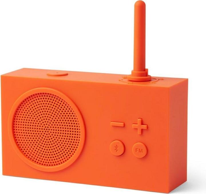 Lexon Altoparlante radio Tykho 3, arancione (DAB, DAB, Bluetooth)