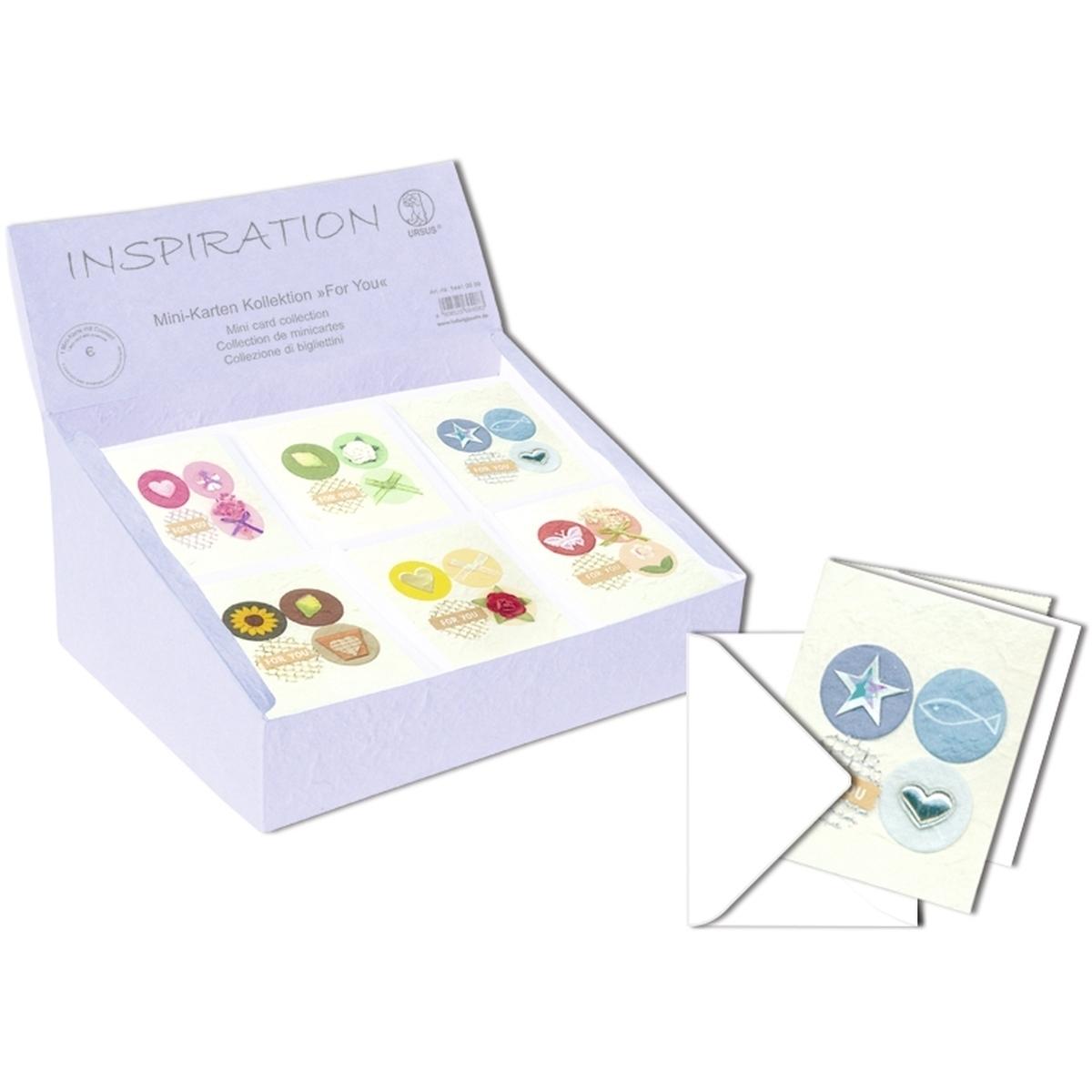 Ursus, Grusskarte + Briefpapier, Mini-Karten VE=60 Stück Kollektion For You (1 Stk.)