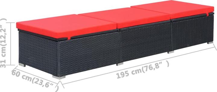 Produktbild vidaXL Sonnenliege (195 cm)