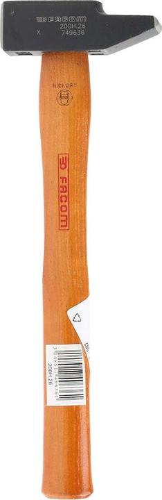 Immagine prodotto Facom 345g martello da montatore in acciaio con manico in legno (345 g)