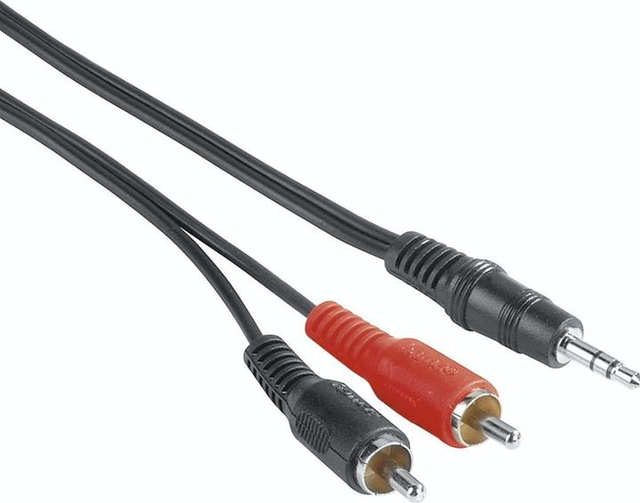 Hama Audio-Kabel, 3,5-mm-Klinken-Stecker - 2 Cinch-Stecker, 2 m (2 m, Cinch)