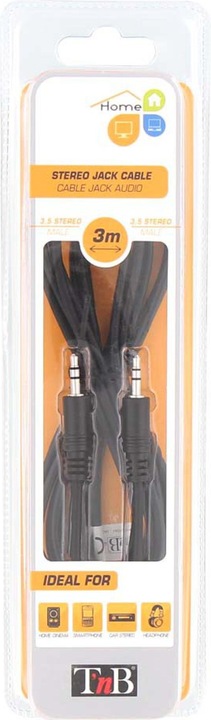 Produktbild T'nB CABLE AUDIO JACK 3,5MM M/M 3M (NOIR) (3 m)