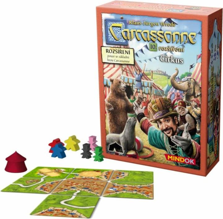 Produktbild Mindok Carcassonne: Zirkus (10. Erweiterung) (2 - 4 Spieler)