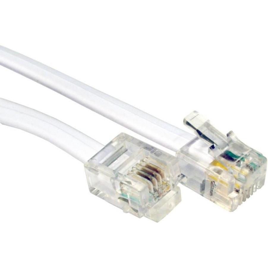 Cables Direct CDL 5m RJ11 to RJ11 Modem White, Telefon Zubehör