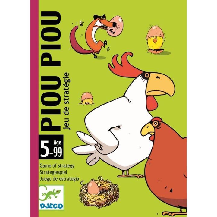 Image du produit Djeco Jeu de cartes Piou Piou (Allemand, Français, Polonais, Néerlandais, Russe, Danois, Italien, Anglais)