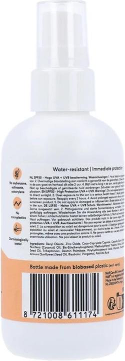 Actual product image Naïf Mineral Sun Spray (Sun spray, SPF 50, 100 ml, 133 g)