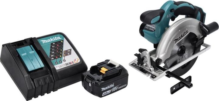 Actual product image Makita DSS 611 RM1 Battery hand-held circular saw 18 V 165 mm + 1x battery 4.0 Ah + charger