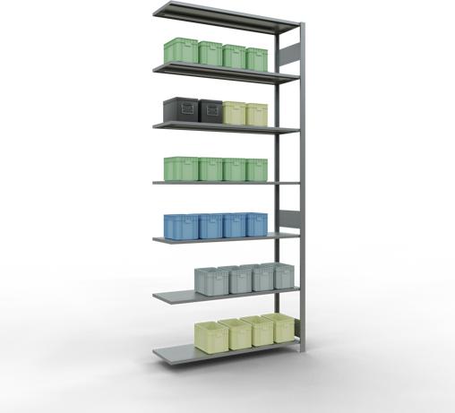 Actual product image Schulte Lagertechnik MULTIplus150 boltless add-on bay system with length bolts