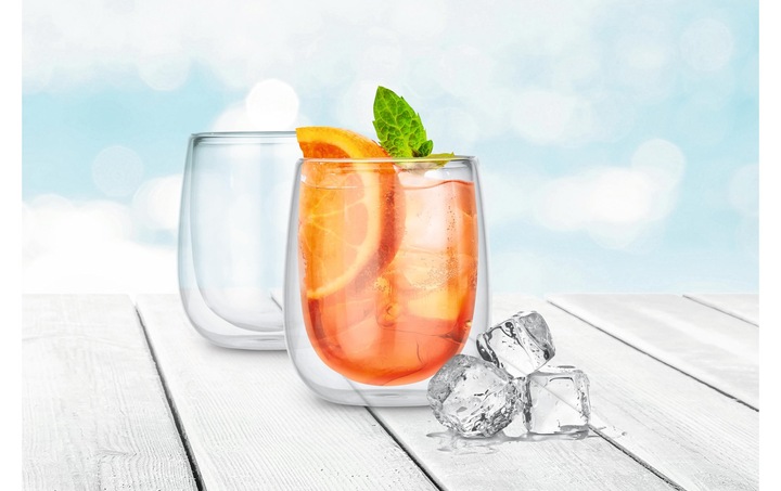 Produktbild Gourmetmaxx Thermogläser Cappucino, 2er-Set (250 ml, 2 x)