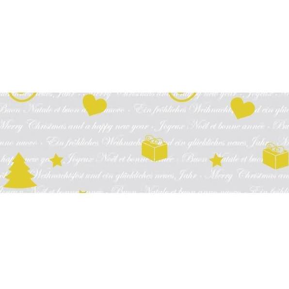 Ursus, Bastelpapier, Transparentpapier 115g/qm A4 VE=25 Blatt Golden Line Festliche Grüsse (115 g/m², 1 x)