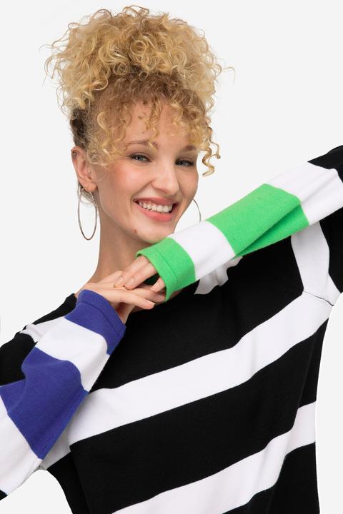Actual product image Laurasøn Striped Color Pop Long Sleeve Sweater (M)