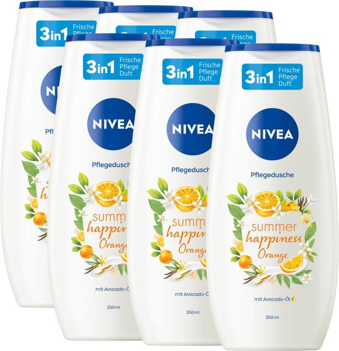 Produktbild NIVEA Multipack Orange & Avocado Oil Pflegedusche (6 Stück) (1500 ml)
