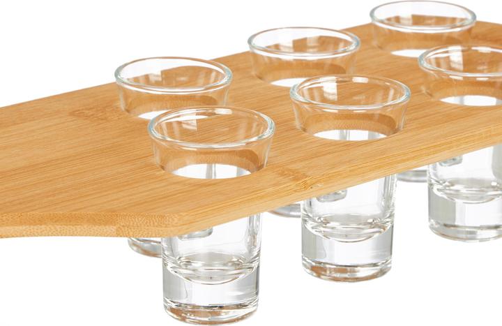 Produktbild Relaxdays Schnapsbrett (0.04 dl, 1 x, Schnapsgläser + Shotgläser)
