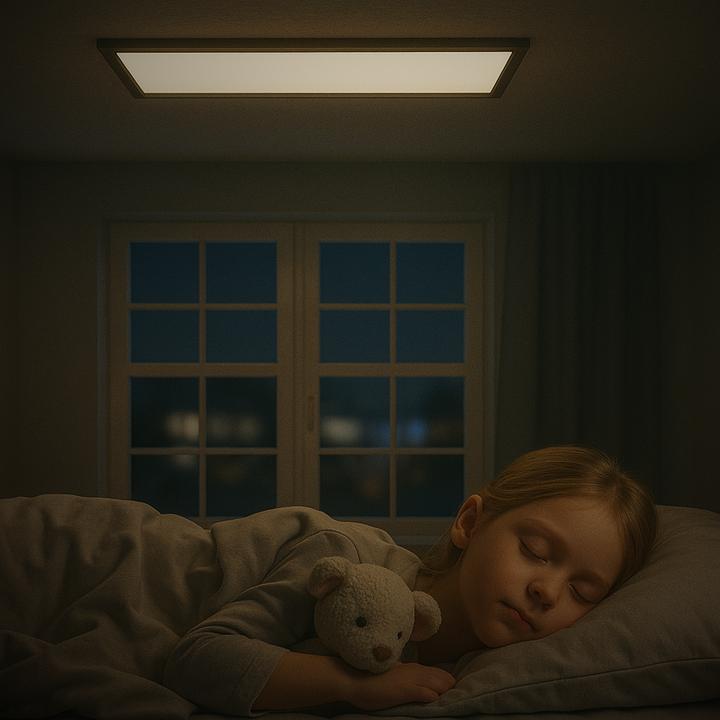 Actual product image Brelight Briston LED surface-mounted ceiling panel 100x25cm black (3400 lm)