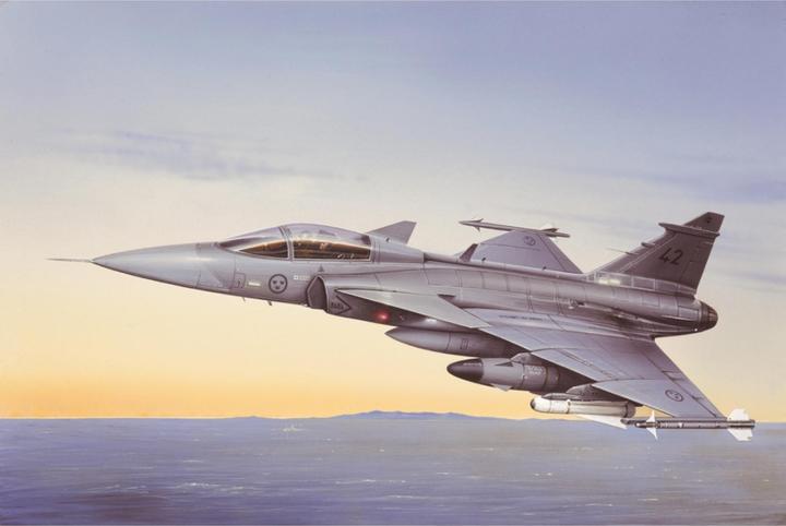Actual product image Italeri JAS 39A Gripen 1:48