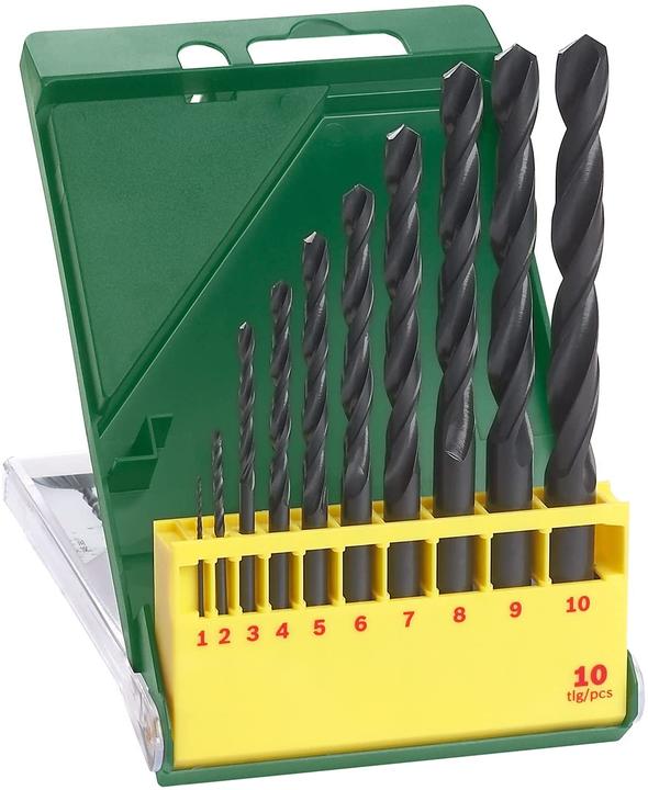 Produktbild Bosch Zubehör Metallbohrer-Set HSS-R, 10-teilig, 1 - 10 mm (5 mm, 6 mm, 7 mm, 8 mm, 10 mm, 4 mm, 3 mm, 2 mm, 1 mm, 9 mm)