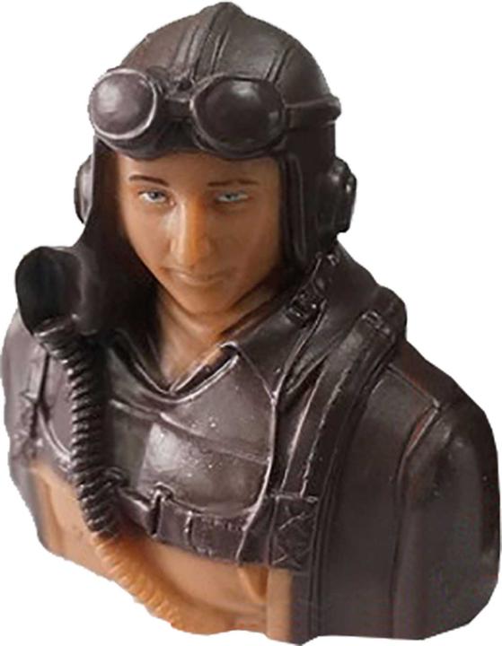 Actual product image Planet-Hobby 1/6 WWII America Pilot Height 75mm, width 75mm, depth 42mm Weight: 29g