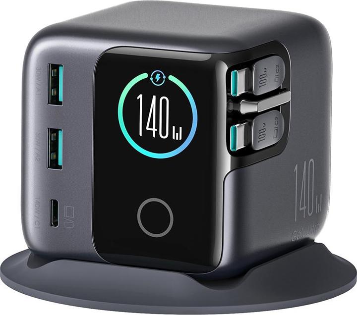 Produktbild Joyroom JR-TRD01 PODIX 140W 5-Port Desktop GaN Charger - Dark Gray (140 W, 5 Ports)