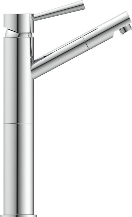 Produktbild Schütte Wasserhahn Bad CORNWALL Waschtischarmatur Chrom Haarbrause Ausziehbar Einhebelmischer 20150