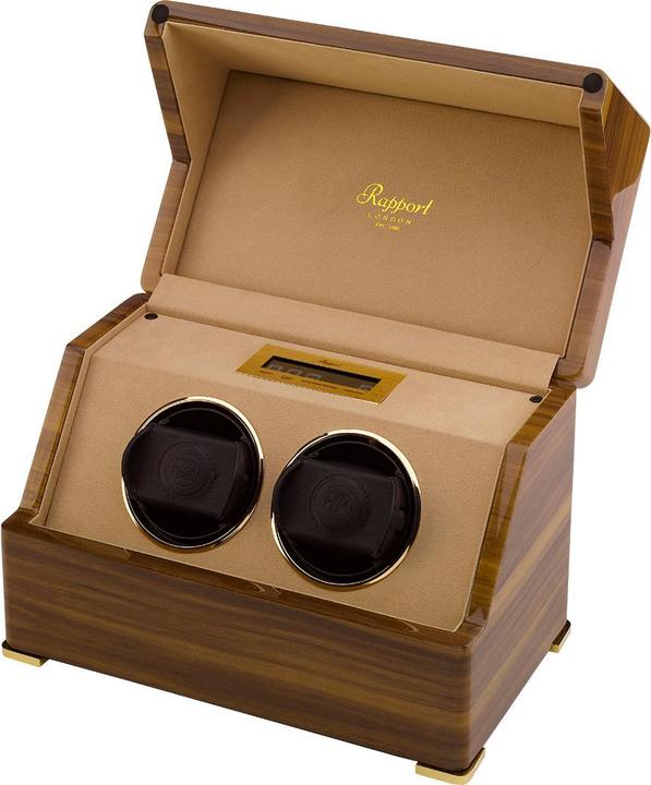 Produktbild Rapport London Perpetua III Duo Watch Winder Touch Screen Walnut (2x)