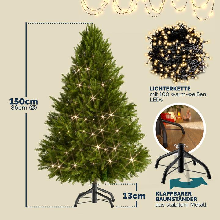 Produktbild Casaria Weihnachtsbaum (150 cm)