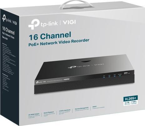 Produktbild TP-Link Recorder VIGI NVR2016H-16MP-4TB (Netzwerk Videorecorder (NVR))