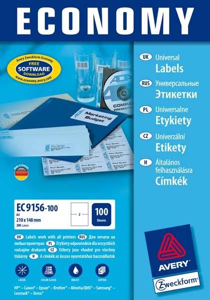Image du produit Avery Dennison ELA021 Étiquette d'imprimante Étiquette d'imprimante autocollante