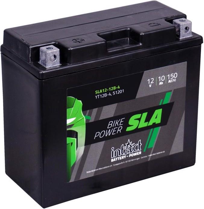 Actual product image Intact SLA12-12B-4 Bike-Power SLA 10Ah motorcycle battery (DIN 51015) YT12B-BS (10 Ah, 150 A)