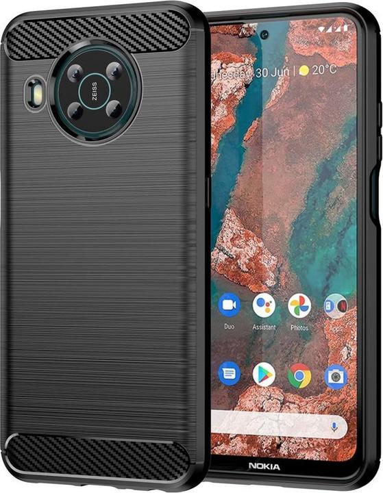 Hurtel Carbon Case Flexible cover for Nokia X100 black (Nokia X100)