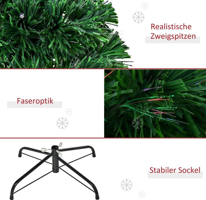 Produktbild Homcom Weihnachtsbaum inklusive Metallständer (150 cm)