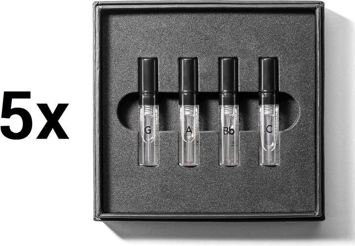 Actual product image Gammon 5 x 9489 Black Notes Perfume Explorer Set (4x2 ml), the perfume sets with all 4 Black Notes (Fragrance set)