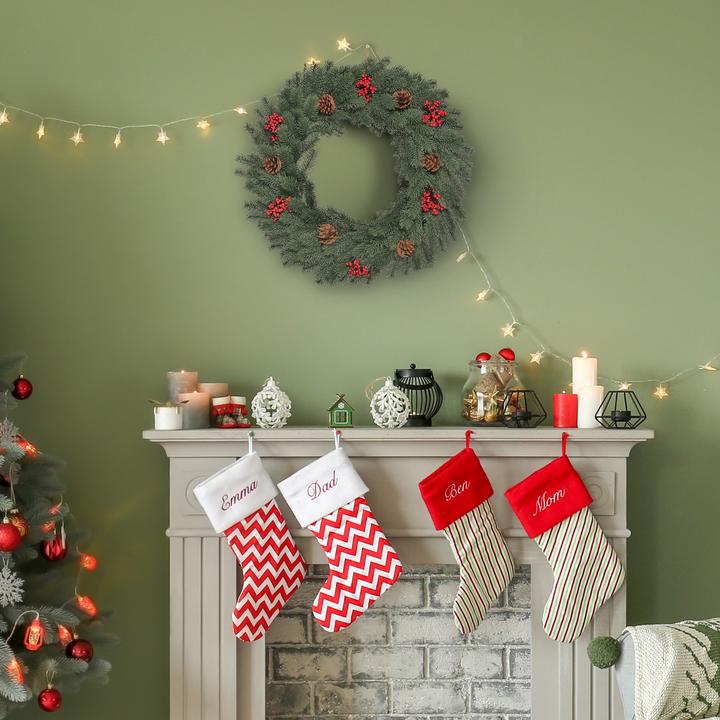 Produktbild Homcom Weihnachtskranz mit Schmuck